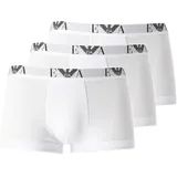 Emporio Armani Herren Shorts Vorteilspack - Trunks, Pants, Unterwäsche, Stretch Cotton weiß XL