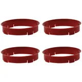 WamSter® 4 Zentrierringe 66,6mm - 63,4mm FZ-System rot
