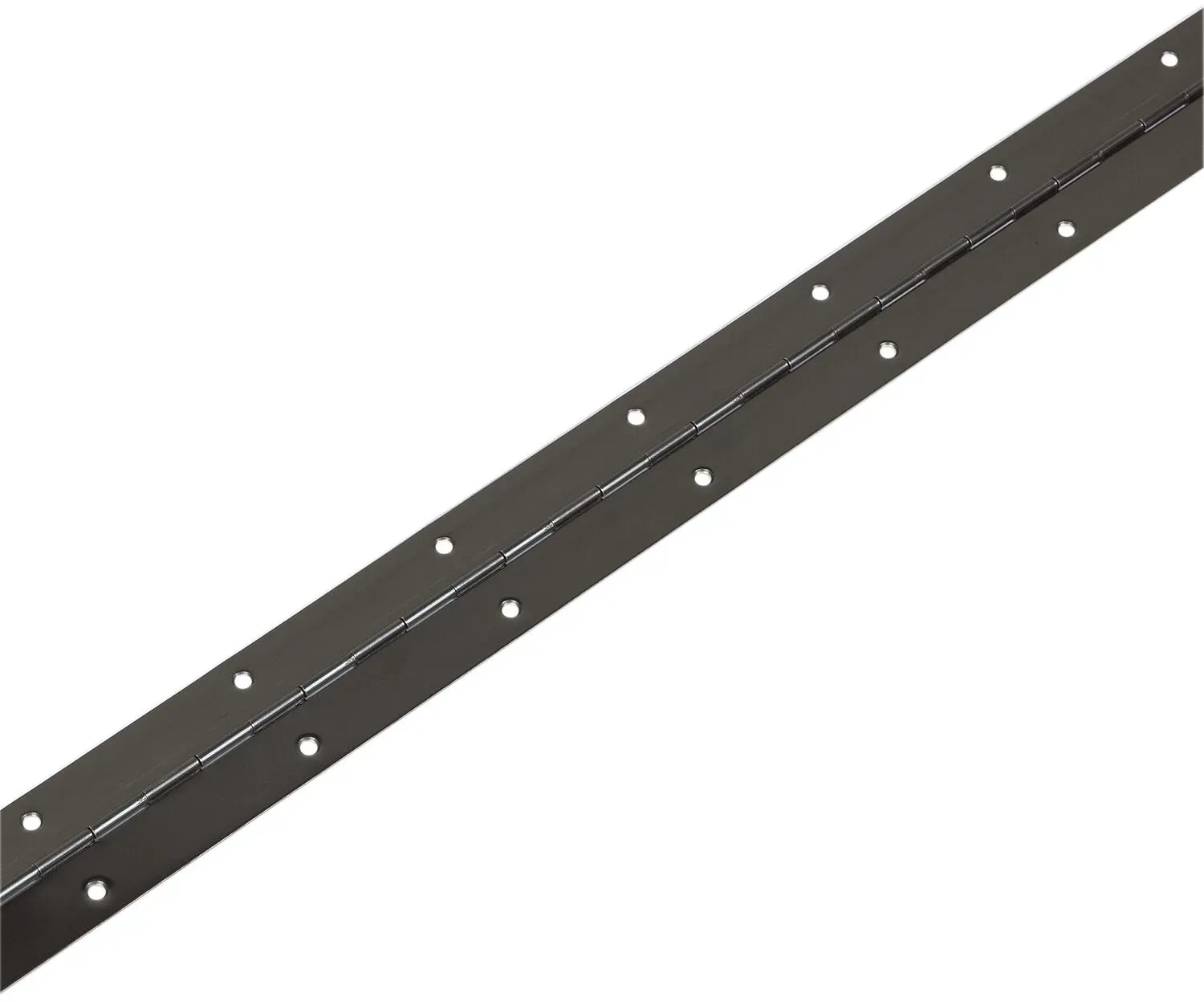Schmale Stangenscharnier gebohrt 3500 x 40 mm, Stahl schwarz- brüniert