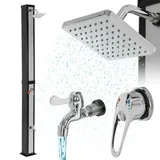 Solardusche Gartendusche mit Fußdusche Dusche Pooldusche Regendusche 40L