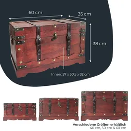 HMF 6400-160 Schatztruhe 60 x 35 x 38 cm 1-tlg. braun