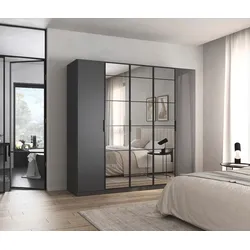 rauch Schrank »Acero« - 226x54x210cm - grau - Holz / Holz