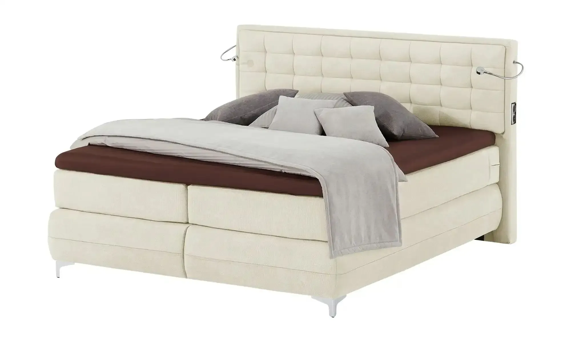 Musterring Boxspringbett  Dubai ¦ creme ¦ Maße (cm): B: 197 H: 124