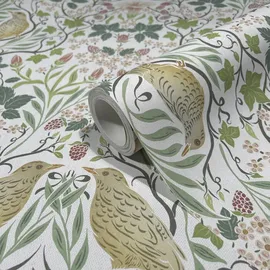 Marburg Vliestapete Floral Ornamente Blumen Ranken Vögel 10,05 m x 0,64 m 47620