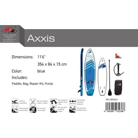 F2 SUP Stand Up Paddle Board Axxis 354 cm Blau