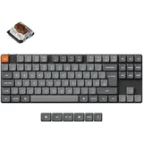 Keychron K1 Max, TKL, Low Profile 2.0 Brown] - ISO