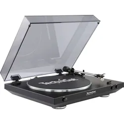 TECHNISAT Plattenspieler "TECHNIPLAYER LP 200", schwarz (schwarz, silber), B:43,5cm H:12,15cm T:37,2cm, Plattenspieler