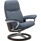 Stressless Stressless® Relaxsessel »Consul«, mit Signature Base, Größe S, Gestell Wenge, blau