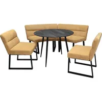 Hti-Living HTI-Living, Essgruppe, Sitzgruppe Liron Tisch, 2 Bänke und