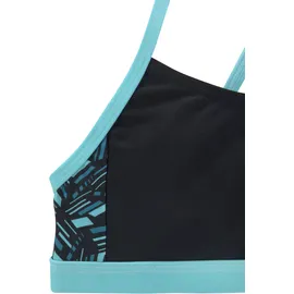 BENCH Bustier-Bikini blau/schwarz 122/128