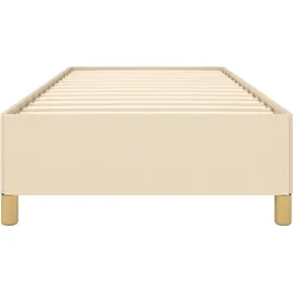 vidaXL Bettgestell 100 x 200 cm Creme