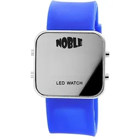 Noble Digitale LED Armbanduhr Silikonarmband blau Leuchtziffern rot Noble Unisex Uhr