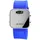 Noble Digitale LED Armbanduhr Silikonarmband blau Leuchtziffern rot Noble Unisex Uhr