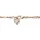 FIRETTI Fußkette mit Anhänger FIRETTI "Schmuck Geschenk Silber 925 Körperschmuck Herz+LIEBE Singapurkette", rosa (roségoldfarben, kristallweiß, kristallweiß), Fußketten, Damen, Silber 925 (Sterlingsilber), mit Zirkonia (synth.)