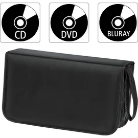 Hama 33833 CD-Wallet Nylon 120 schwarz