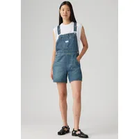 Levi's Latzhose "UTILITY SHORTALL", Damen, Gr. S (36), N-Gr, anniversary party sh, Web, Obermaterial: 100% Baumwolle, unifarben, relaxed fit ca. Mitte Oberschenkel, Hosen, Sommerhose im Five-Pocket Style