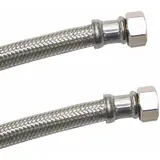 KLASEBO® Panzerschlauch 3/4" Zoll, Dvgw, Edelstahl, Flexibel, 300mm