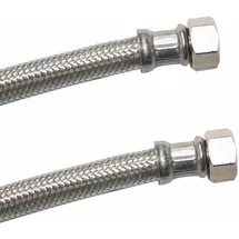 KLASEBO® Panzerschlauch 3/4" Zoll, Dvgw, Edelstahl, Flexibel, 300mm