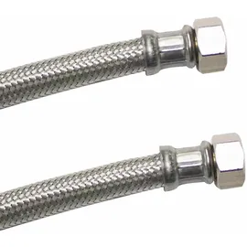 KLASEBO® Panzerschlauch 3/4" Zoll, Dvgw, Edelstahl, Flexibel, 300mm