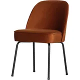 Woood Esszimmerstuhl Vogue Samt, modernes Design, rostfarben, gepolstert, Metallgestell