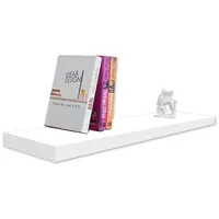 Hti-Living Wandregal 120 cm Bücherregal 120 x 20 x 20 cm Weiß