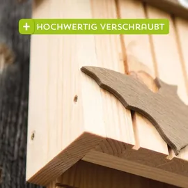 Siena Garden Fledermauskasten Nachtflatter Kiefer FSC 100%, 25x9x39 cm