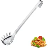 Westmark Spaghettilöffel Pro – Edelstahl Nudellöffel mit Rundzacken – Praktischer Pastalöffel für Spaghetti, Nudeln & Co – Silber, 39,5 cm