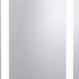 Searchlight Spiegelleuchte "Badezimmerspiegel mit Rasierfassung - Chrom & mattiert, IP44", Energieeffizienz: G (A-G), silberfarben, H: 70cm, 1 Stk., Leuchten, Spiegelleuchte
