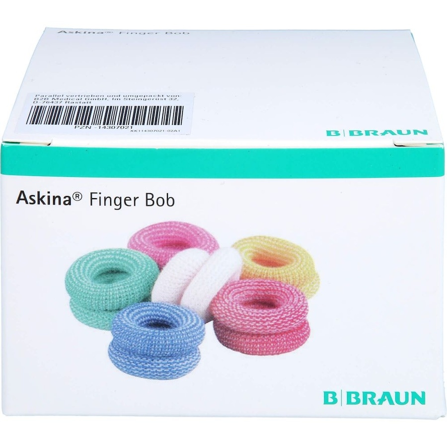 B. Braun Melsungen ASKINA Finger Bob farbig Erste Hilfe & Verbandsmaterial