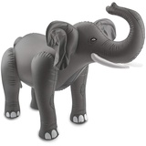 Folat 20271 Aufblasbarer Elefant Grau, keine, Einheitsgröße