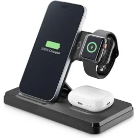 Cellular Line Triple Wireles Charger 3in1 Black (61043)