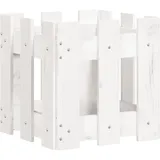 furnicato Pflanzkübel 30 x 30 x 30 cm Weiß