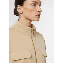 Comma, Sweatjacke mit abnehmbarem Taillengürtel - braun - 34