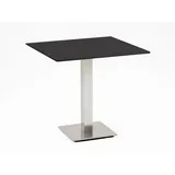 Niehoff Bistro Tisch quadratisch 81x81cm, HPL Granit-Design