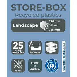 Exacompta Schubladenbox STORE-BOX 30,5 x 38,8 x 29 cm 7-tlg. mehrfarbig