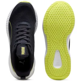 Puma Flyer Lite 3 JR Sneaker, New Navy-Lemon Sherbert White, 38