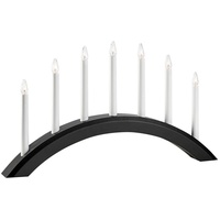 Markslöjd 705956 - Weihnachtskerzenleuchter AVENTO 7xE10/3W/230V schwarz - Schwarz