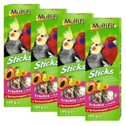 MultiFit Großsittich Sticks 4x2er Frucht