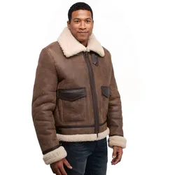 Helstons Bombardier Thunder Jacke, braun, Größe S für Männer
