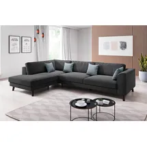 INOSIGN Ecksofa »Laurentia, L-Form«, mit 4 Zierkissen, Ottomane links oder rechts bestellbar