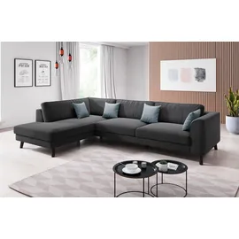 INOSIGN Ecksofa »Laurentia, L-Form«, mit 4 Zierkissen, Ottomane links oder rechts bestellbar