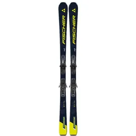 Fischer Herren Racing Ski RC4 SUPERCOMP SLR + RS, Schwarz, 170