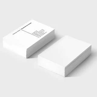 100 Stück Visitenkarten erstellen und auf 300g Karton matt drucken lassen | personalisierte Karten 85 x 55 mm | Visitenkarte einseitig selbst gestalten