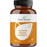 r(h)ein nutrition & health gmbh Kurkuma 95% Curcumin + Piperin + Vitamin C vegan