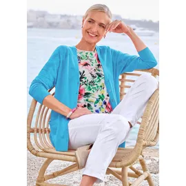 GOLDNER Uni Merino-Cardigan Langarm Blau 24