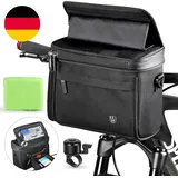 HASAGEI Lenkertasche Fahrrad 4.7L Mit Touchscreen Fahrradtasche Handyhalterung F