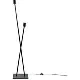 Paco Home Stehlampe »IKS«, 2 flammig, Leuchtmittel E27 Wohnzimmer Vintage Retro Industrial Design Modern LED Lampe
