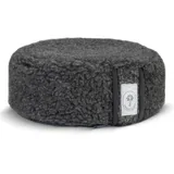 Meditationskissen aus Merino Schafwolle | Yogakissen mit Bio-Buchweizenfüllung- Anpassbare Füllung mit waschbarem Bezug | Sitzkissen Perfekt für bequemes Yoga | Mit Tragetasche | 35x13cm- Graphit