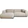 best mobilier Aumance - links 4 plätze - aus cordstoff - Beige