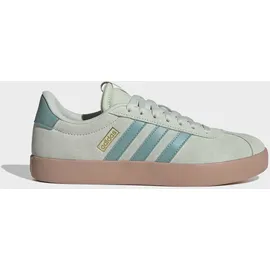 adidas VL Court 3.0 Damen Weite E Linen Green/Mint Ton/Gold 43 1/3